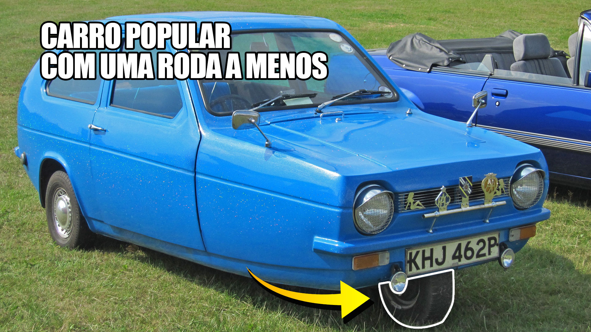 O Carro popular de 3 rodas conheça o Reliant Robin