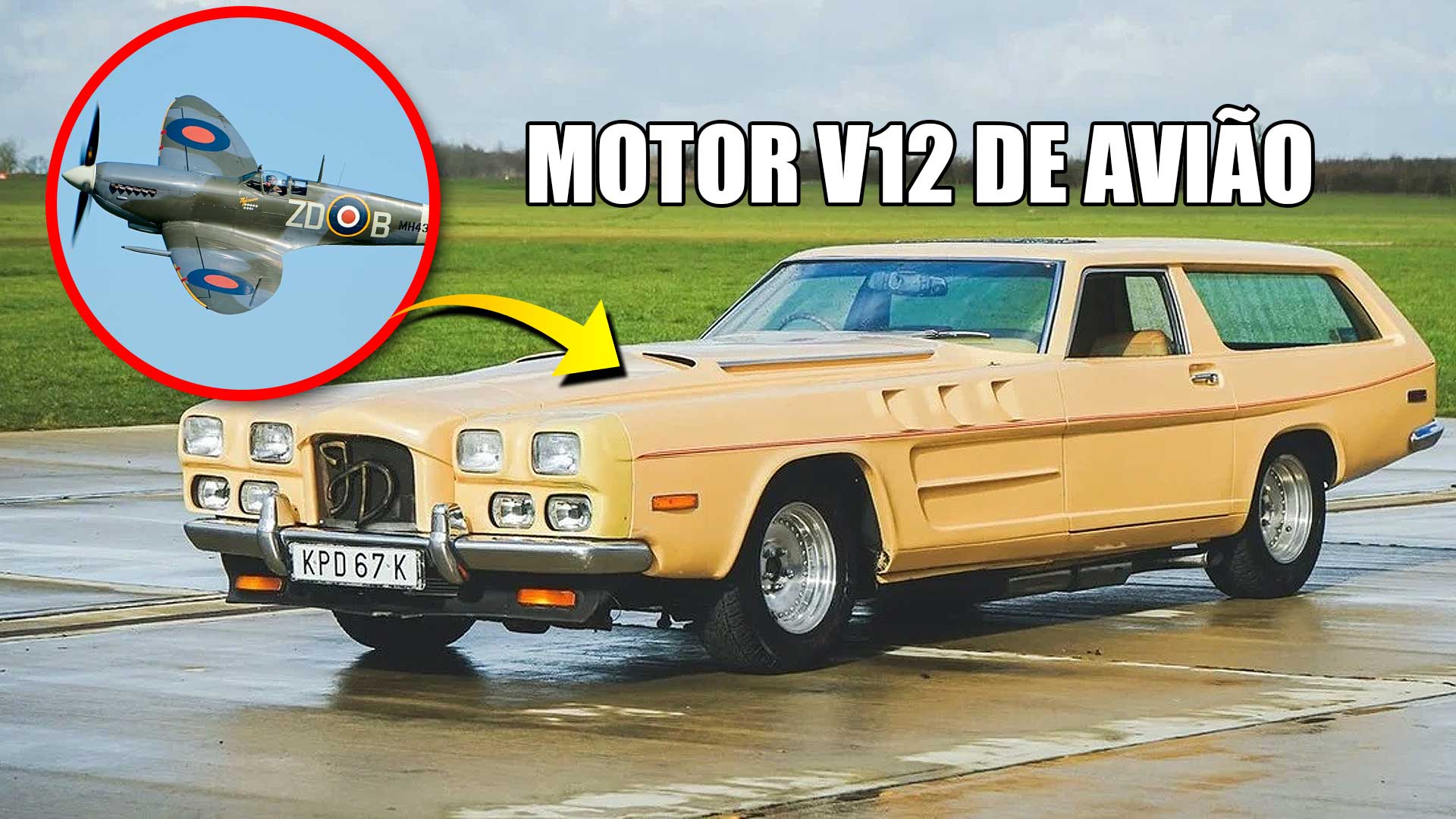 Motor V12 27L de Avião da Seguda Guerra em um carro chamado ‘The Beast’